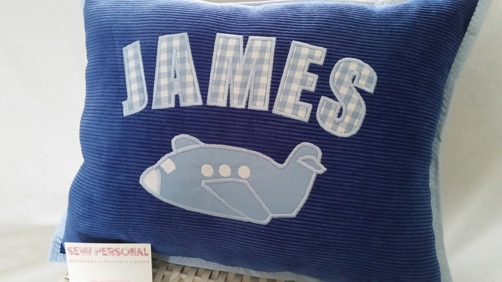 Personalised Aeroplane Cushion