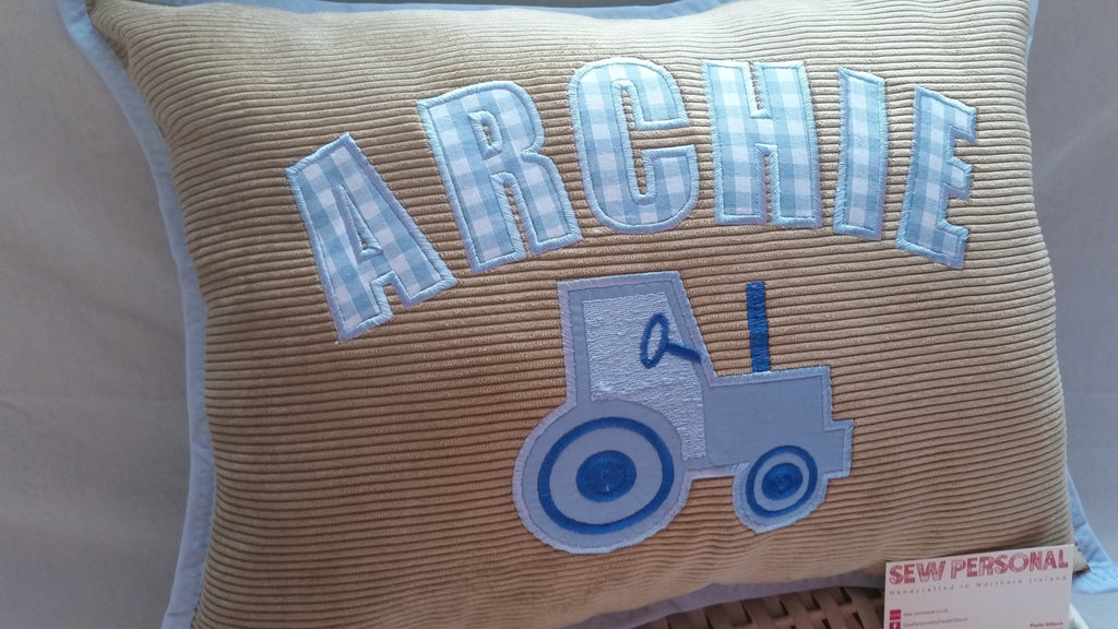 Personalised Tractor Cushion