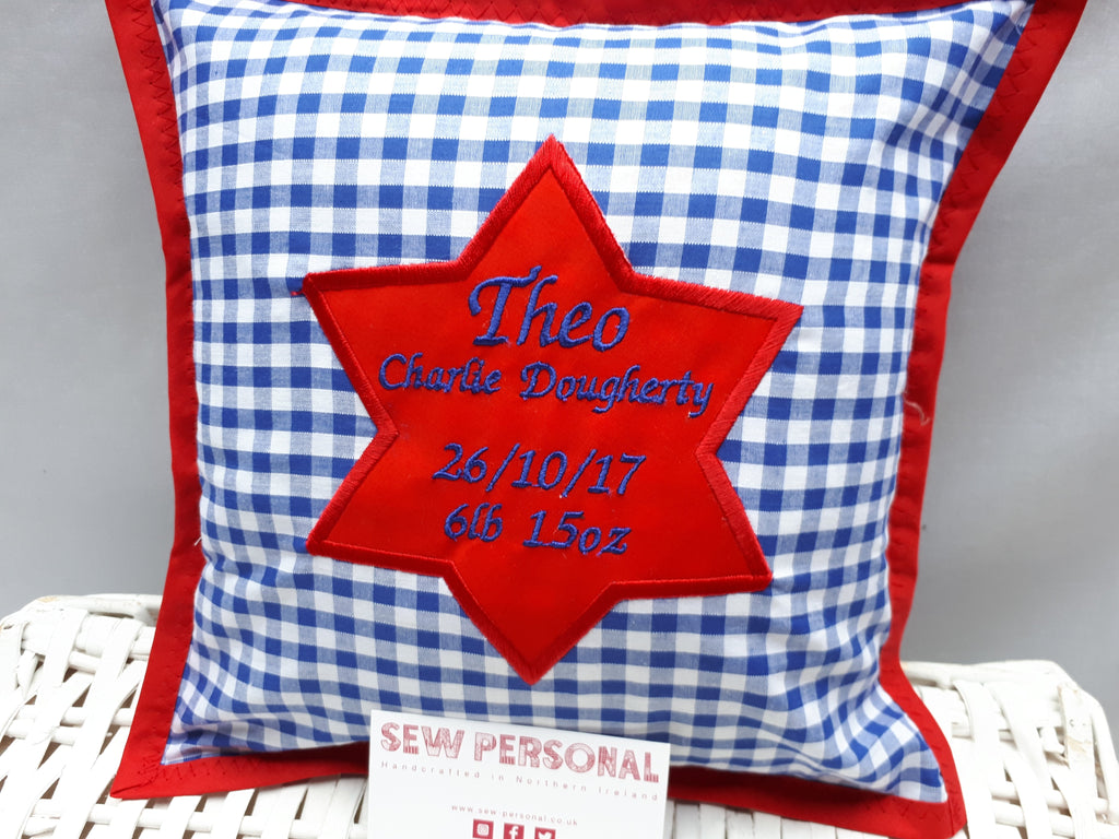 Small Personalised Cushion for Boys