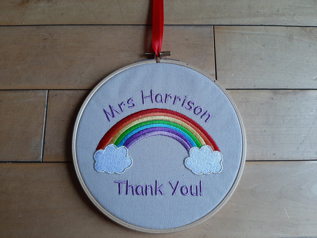Thank You Personalised Rainbow Hoop